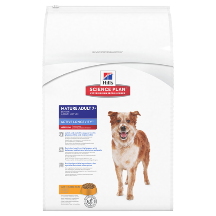 Hill's Science Plan Canine Mature Adult 7+ Active Longevity Medium Size with Chicken 1kg