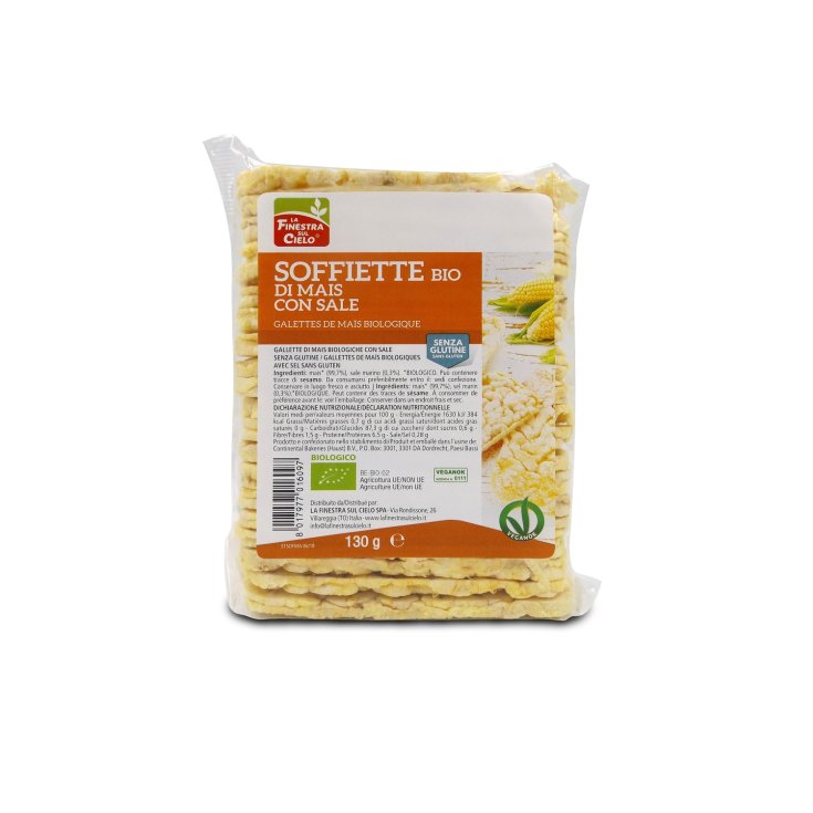 Corn puffs with bio salt