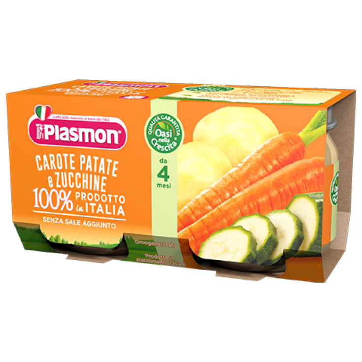 Homogenized Plasmon Carrots, Potatoes And Zucchini 2x80g
