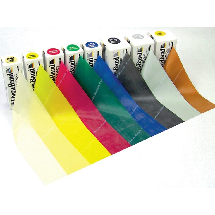 Mediland THERA-BAND® Latex Elastic Bands Yellow Color 15cmx1,5m
