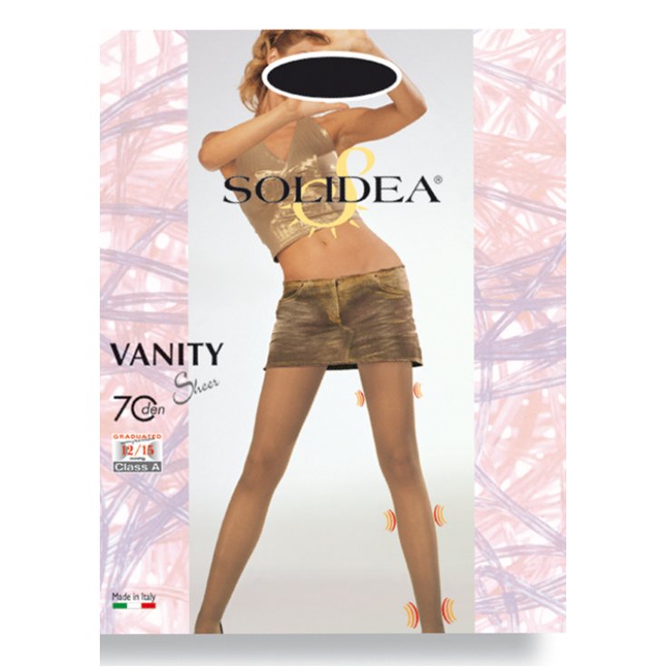 Solidea Vanity Collant 70 Den Color Moka Size 4 Large