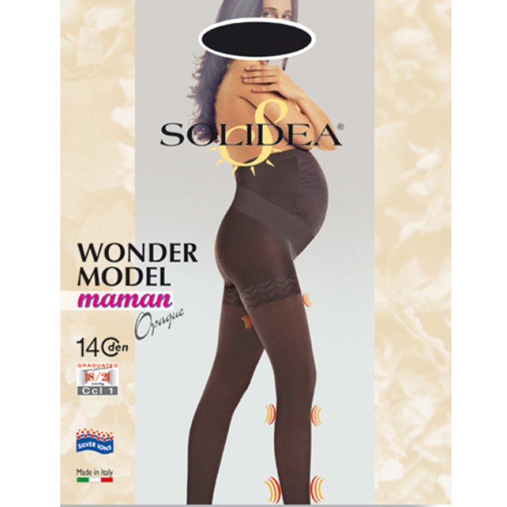 Solidea Wonder Model Maman Tights 140 Den Opaque Color Camel Size 4-L