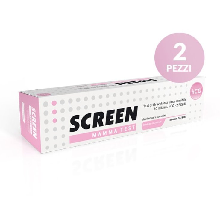 Screen Pharma Screen Mom Ultra-Sensitive Pregnancy Test 2 Pieces