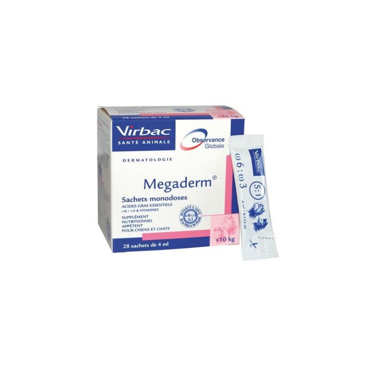 Megaderm Supplement Dogs Cats 32 Sachets