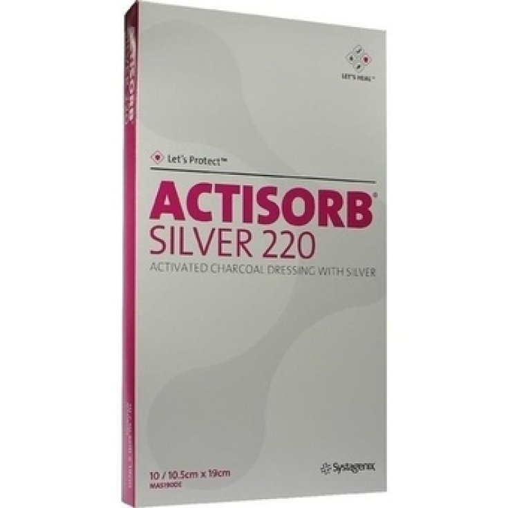 Systagenix Actisorb Silver 220 Garze 10.5x19