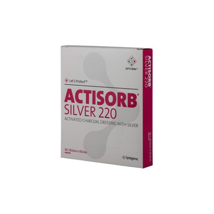 Systagenix Actisorb Silver 220 Gauze 10.5x10.5 3 pieces