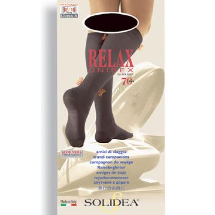 Solidea Relax Unisex 70 Knee-highs White Color Size 5 - XXL