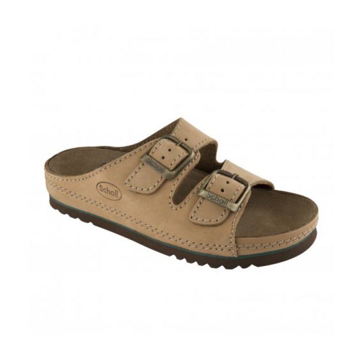 Dr. Scholl's Air Bag Nubuck Lined Sandal Without Strap Color Leather Size 36 1 Pair