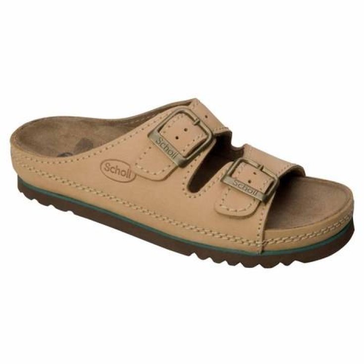 Scholl® Air Bag Sandal in Bioprint® Footbed Leather Size 41