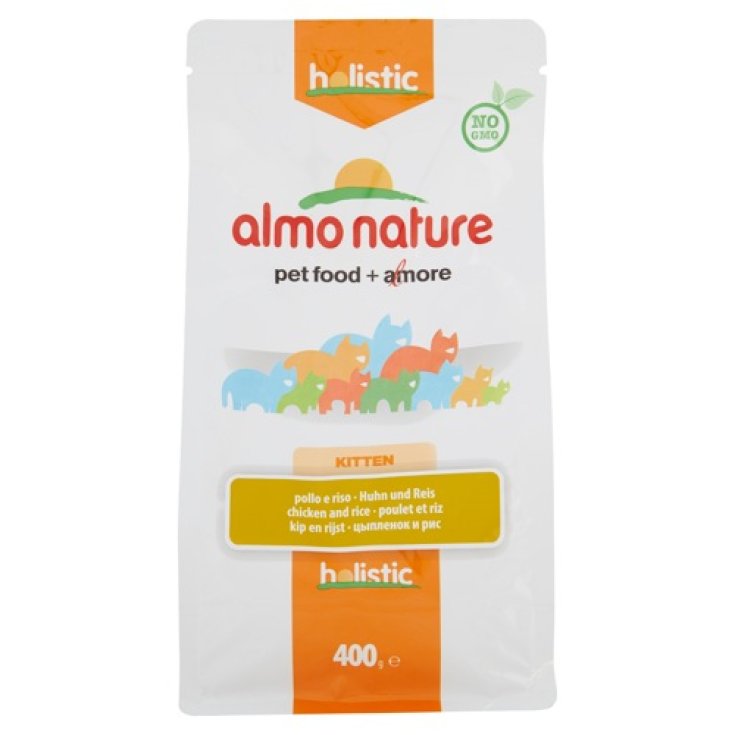 Almo Nature Holistic Cat Kitten Food With Chicken And Rice 400g