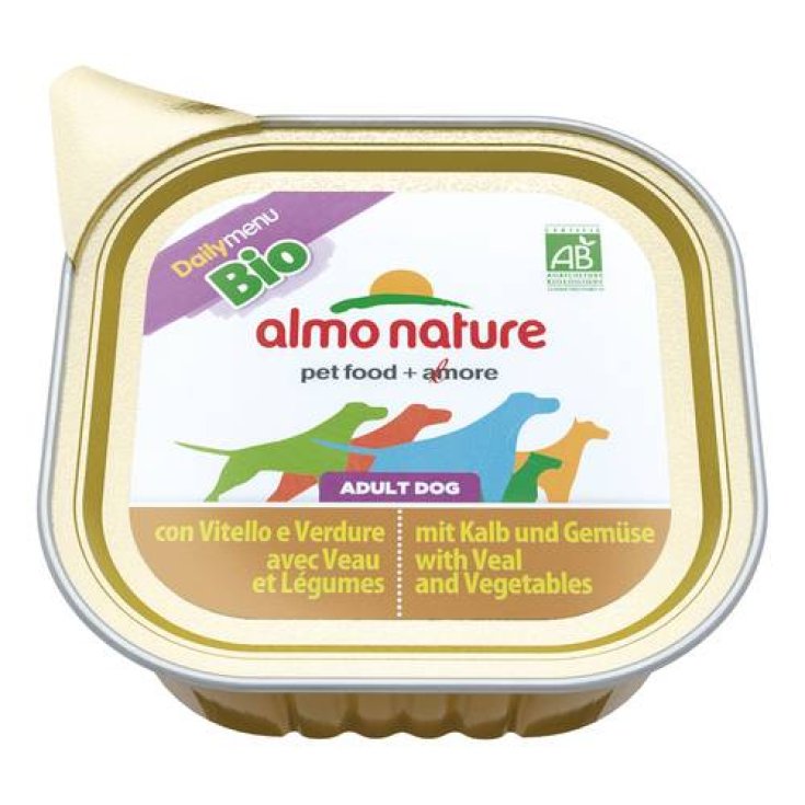 Almo Nature Daily Menu Bio Dog Food With Veal And Vegetables 100g