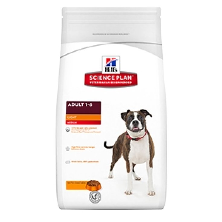 Hills science plan 2025 light dog food 12kg