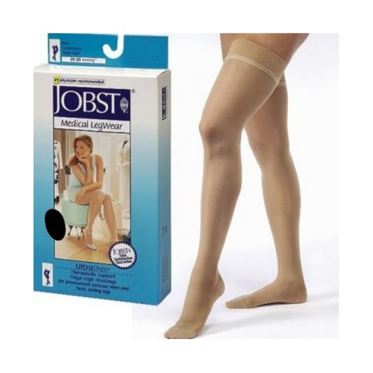 Jobst Ultra Sheer 20-30mmHg Stay-up Natural Color Size L