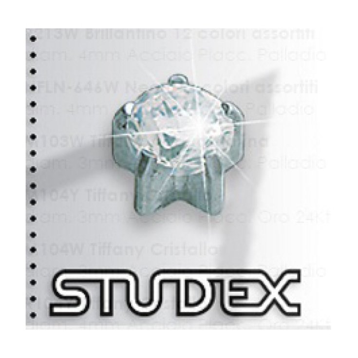 Studex System 75 Tiffany Crystal Steel 4mm 2 Pieces