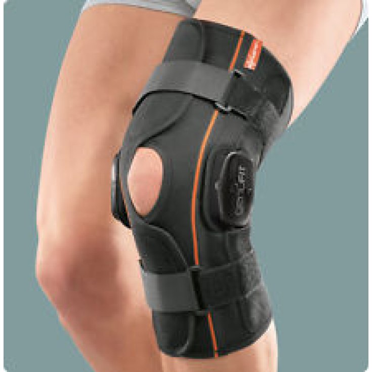 Ro + ten GenuFIT25 Short Tubular Knee Brace With Polycentric Articulated Rods With FE Adjustment PR3-G1125 Ambidextrous Size M