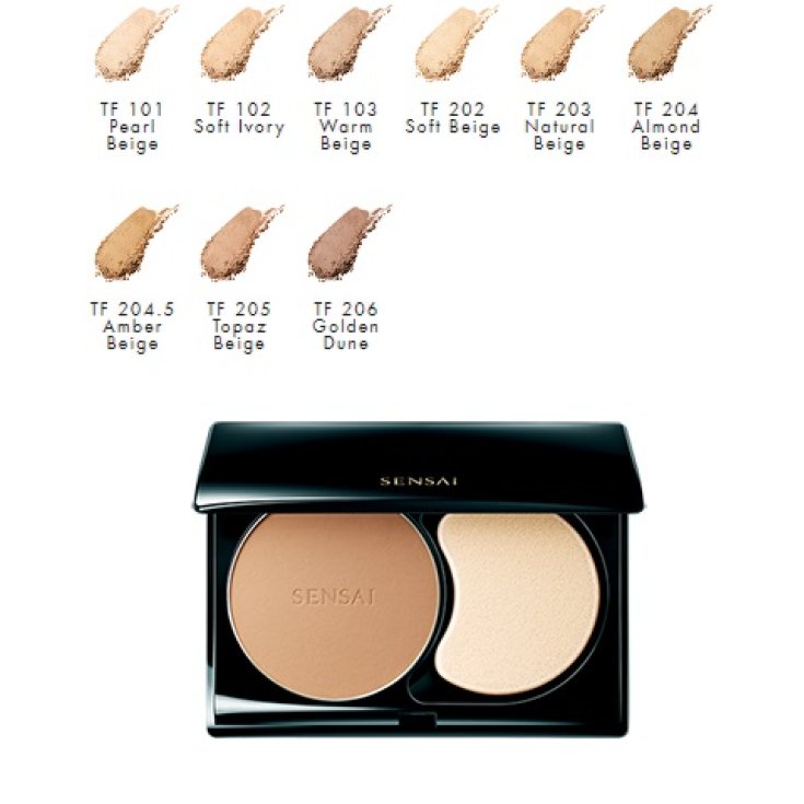 Kanebo Total Finish Refill Compact Powder Foundation 206 Golden Dune 12g