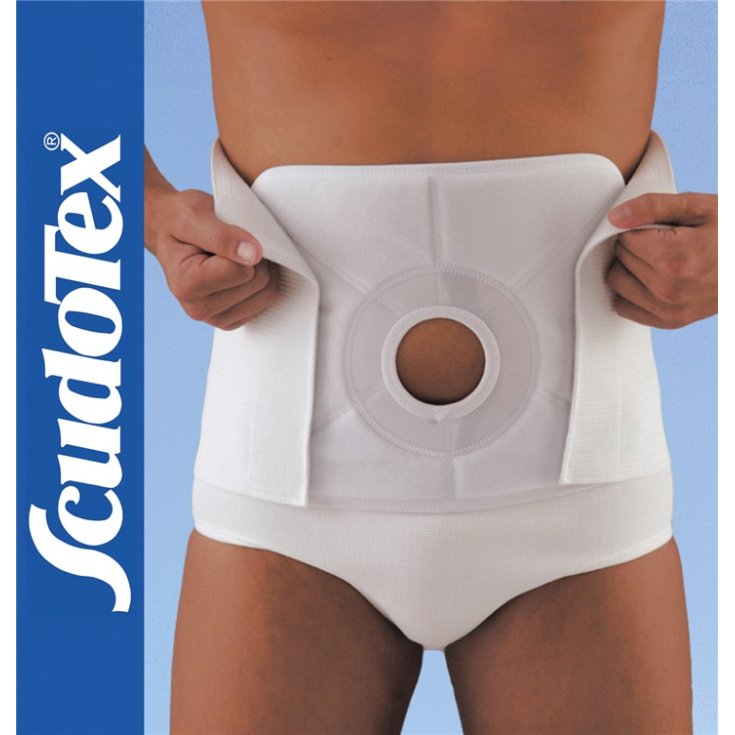 Scudotex Colostomy Belt 24cm Color White Size VI 1 Piece