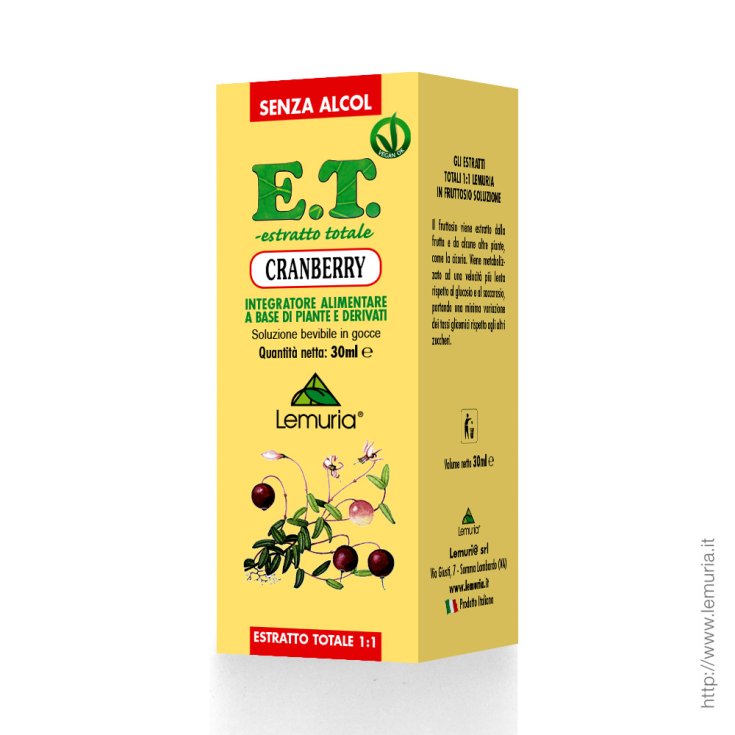 Lemuri Cranberry Et Food Supplement 30ml