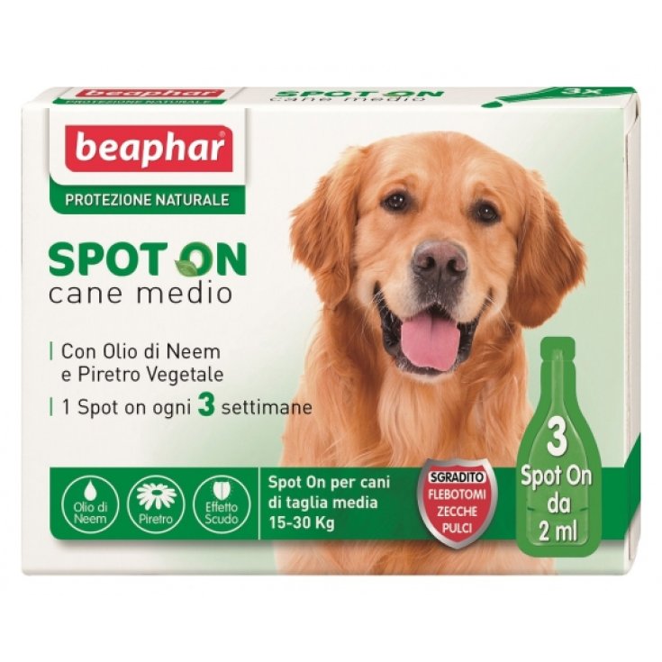 Beaphar Spot On Natural Protection For Medium Size Dog 3 Pieces