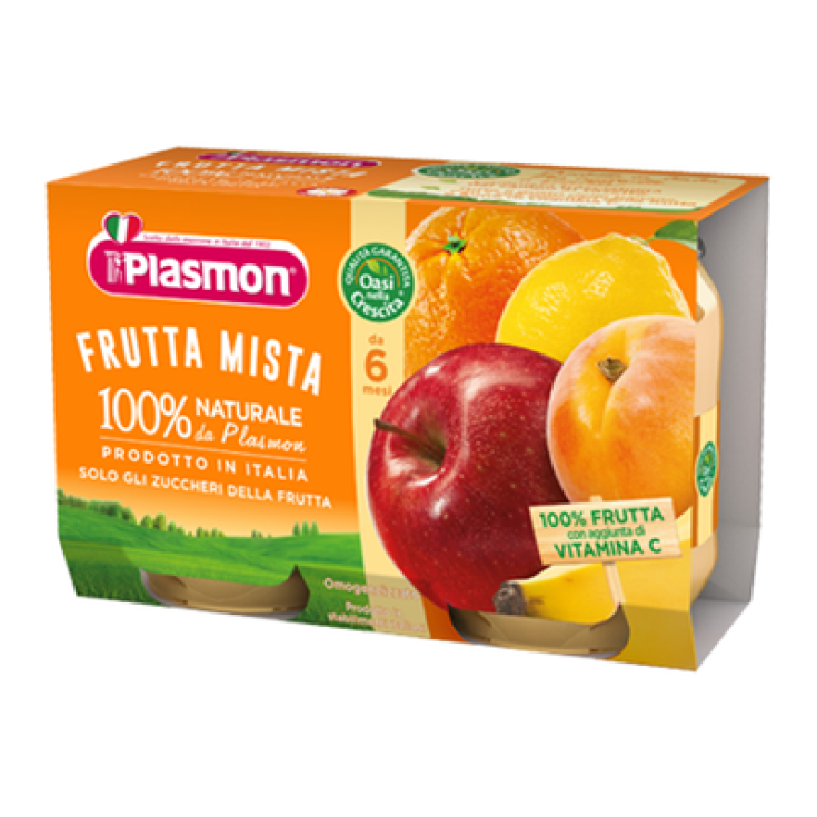 Plasmon Homogenized Fruit Flavors Of Nature Mixed Fruit 4x100g