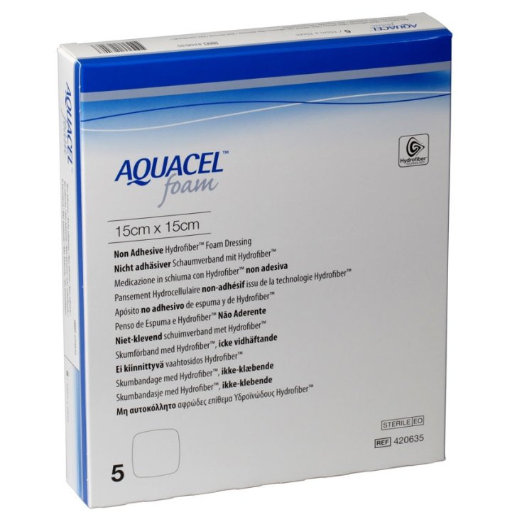 Convatec Aquacel Foam Non-Adhesive Foam Dressing 15x15 5 Dressings