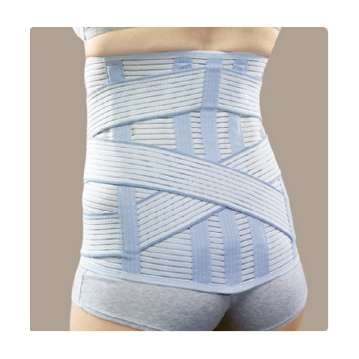 Ro + ten Linearplus72Corsetto Elastic Ribbed High With Rear Cross Tie Pr1-1872s Light Blue Size L