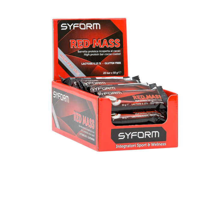 New Syform Red Mass Cocoa Protein Bar 50g