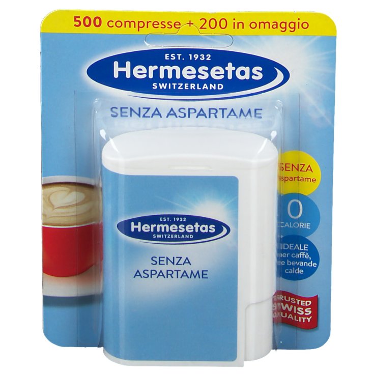 Hermesetas Without Aspartame 500 + 200 Tablets