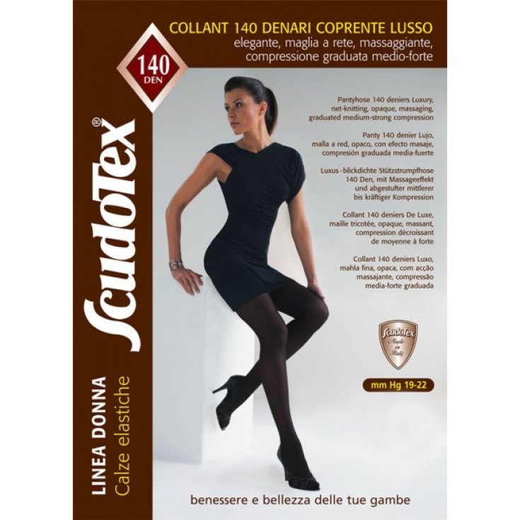 Scudotex® 140 Den Opaque Luxurious Tights In Microfiber Beaver Color Size 5