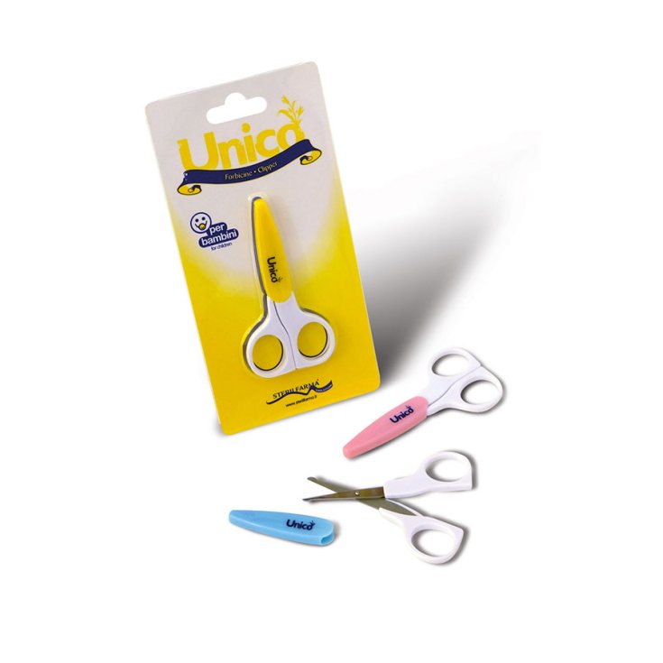 Sterilfarma® Unico Safety Scissors Yellow Color 1 Pair