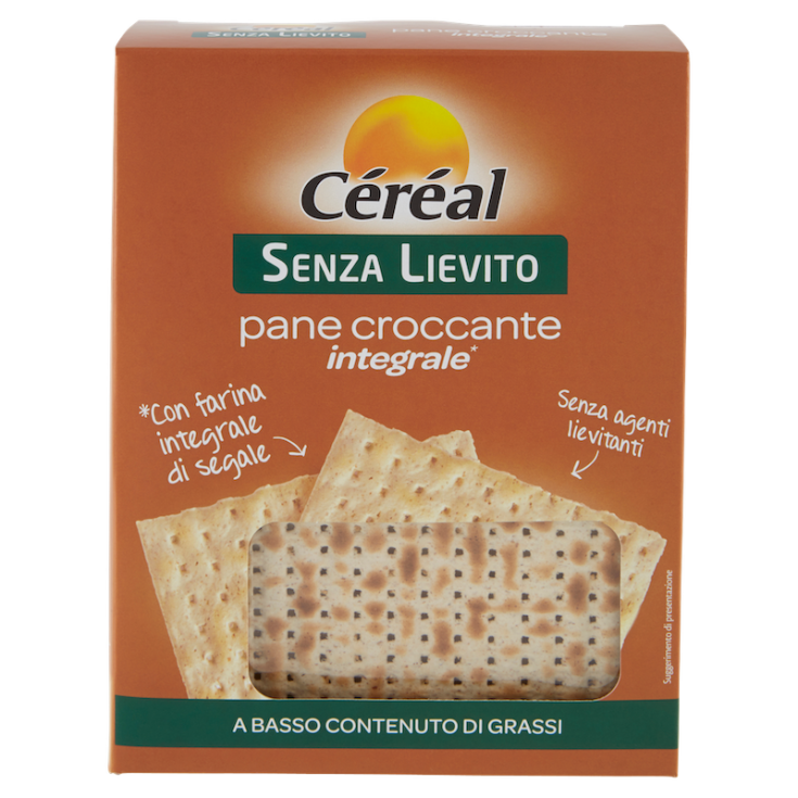 Céréal Without Yeast Crunchy Whole Wheat Bread 180g