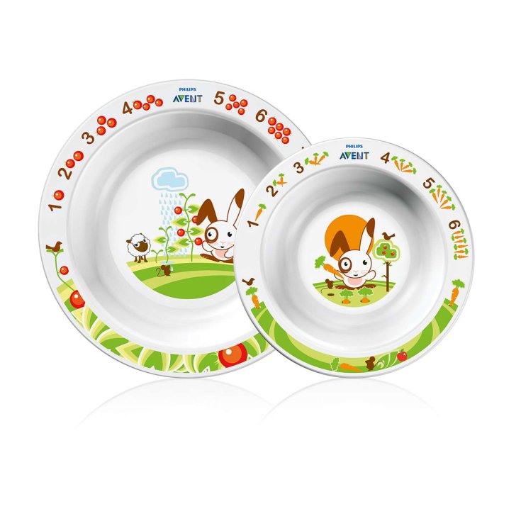 Philips Avent Set 2 Soup Plates For Children 6m +