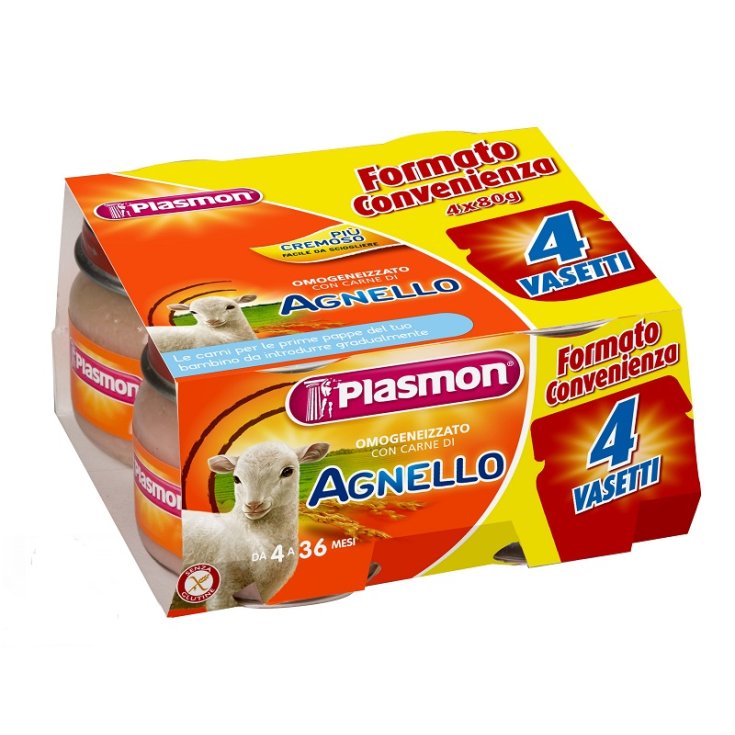 Plasmon Homogenized Lamb Meat 4x80g