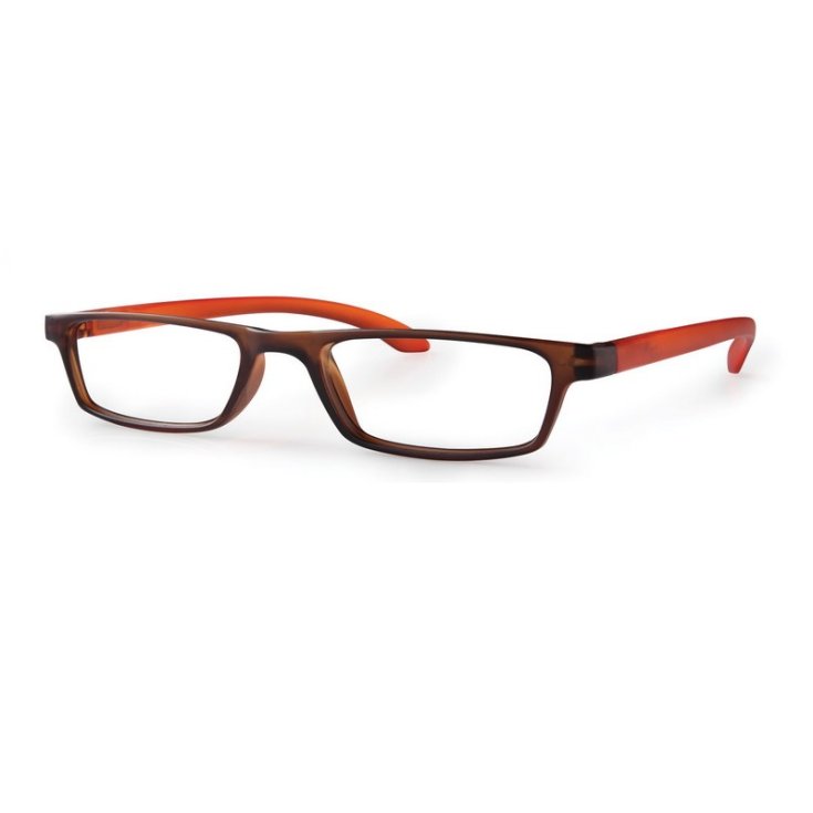 Trendy Premium Glasses Orange / Brown Diopter +1.00