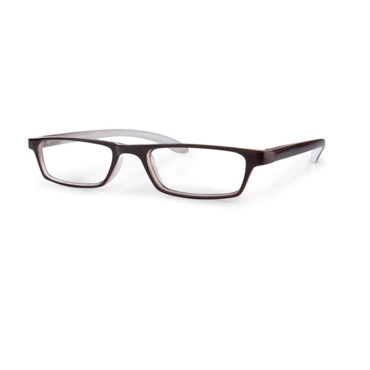 Trendy Premium Glasses Brown / White Diopter +3.50