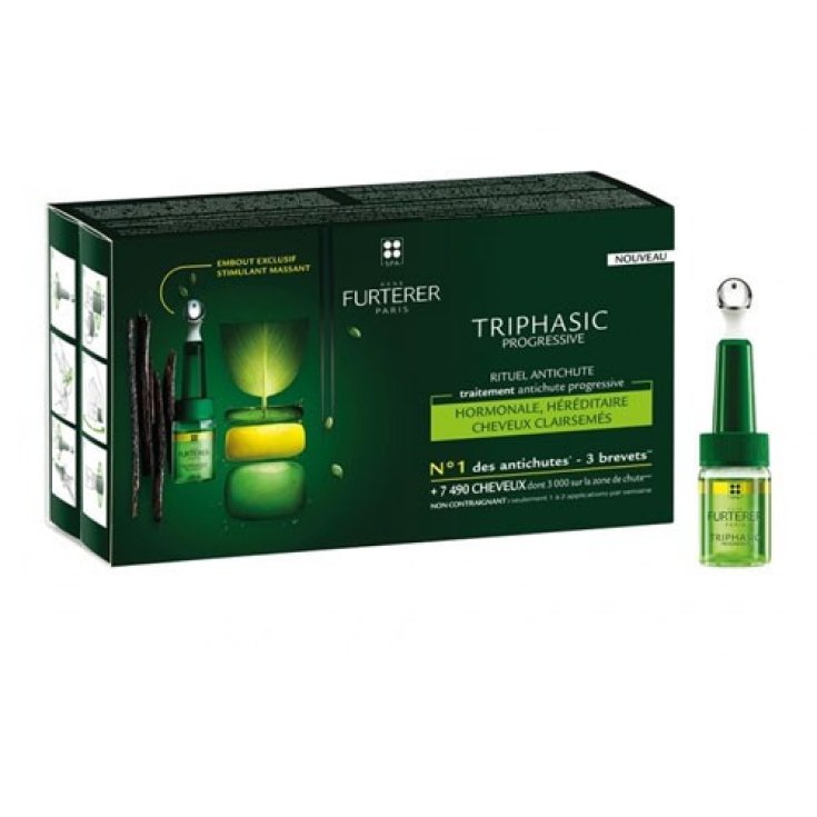 René Furterer Triphasic Anti-Hair Loss Treatment 16 Vials x 5.5ml