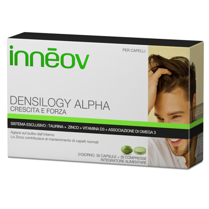 Innéov Densilogy Alpha Food Supplement For Men's Hair 30 Capsules + 30 Tablets