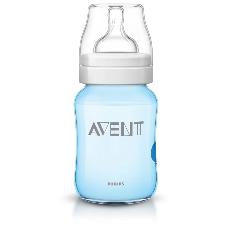 Philips Avent Classic Baby Bottle Decorated Light Blue 260ml