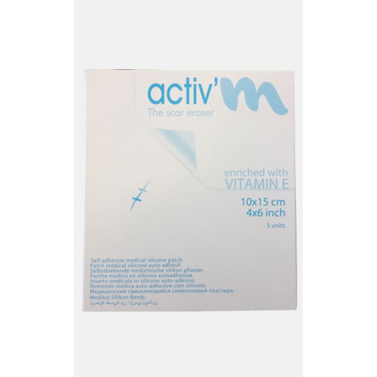 Activ'M Silicone Patch 10x15cm 5 Pieces