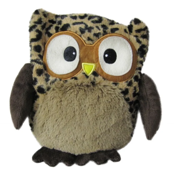 Warmies Thermal Plush Owl Hooty Leopard