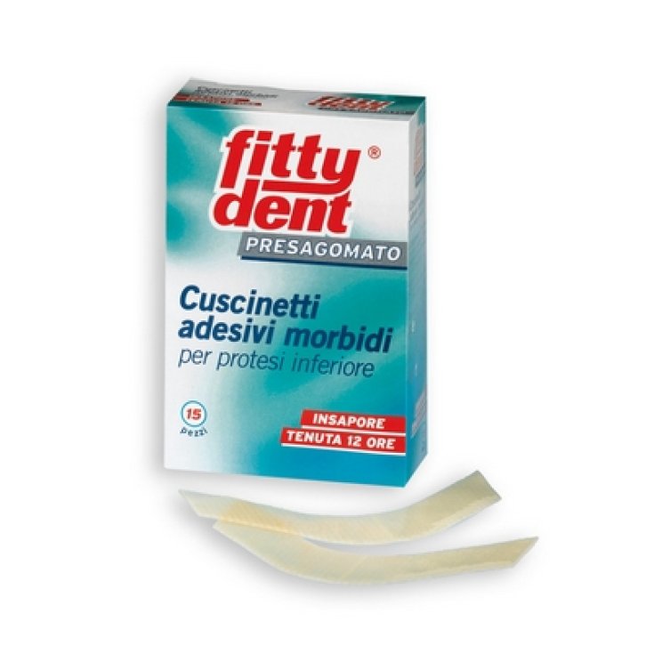 Fittydent Preshaped Soft Adhesive Pads For Lower Prosthesis 15 Pieces