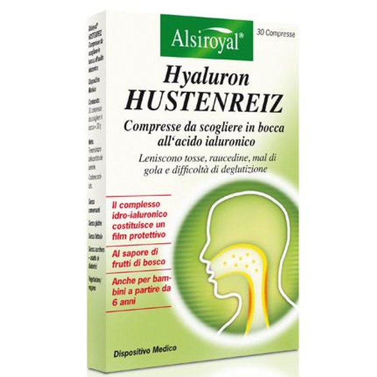 Hyaluron Cough & Throat 30 Tablets