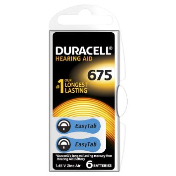 Duracell Hearing Aid Easy Tab 675 Blue Color Hearing Aid Batteries