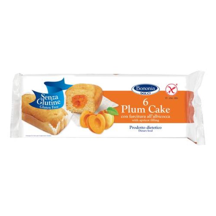 Bononia Plum Cake With Apricot Filling Gluten Free 270g 6 Pieces