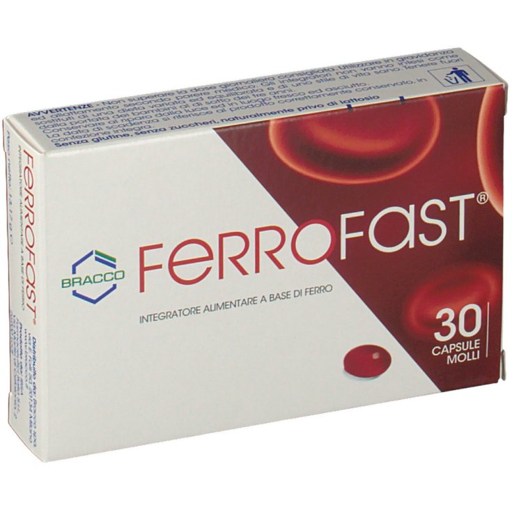 Bracco Ferrofast Food Supplement 30 Soft Capsules