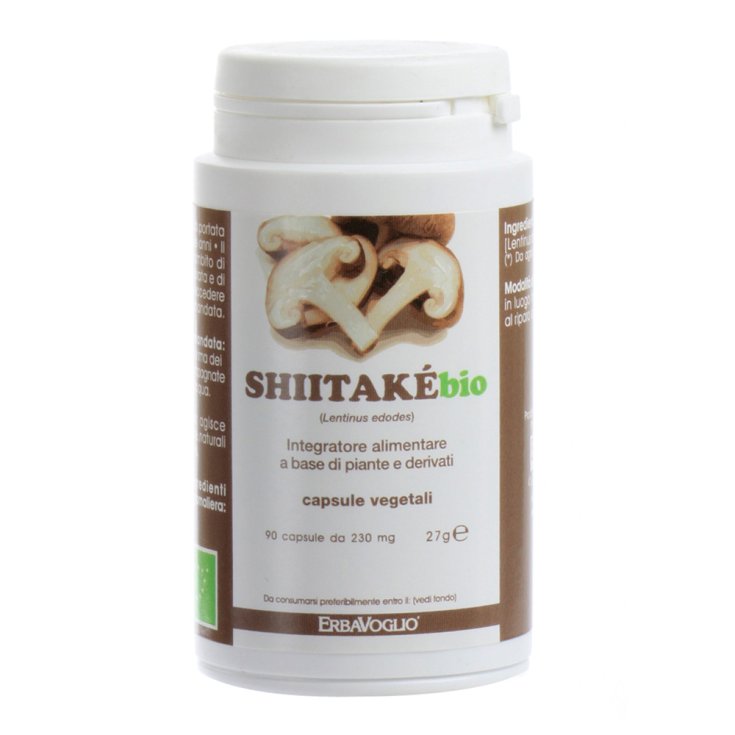 Erbavoglio Shiitake Bio Food Supplement 90 Capsules
