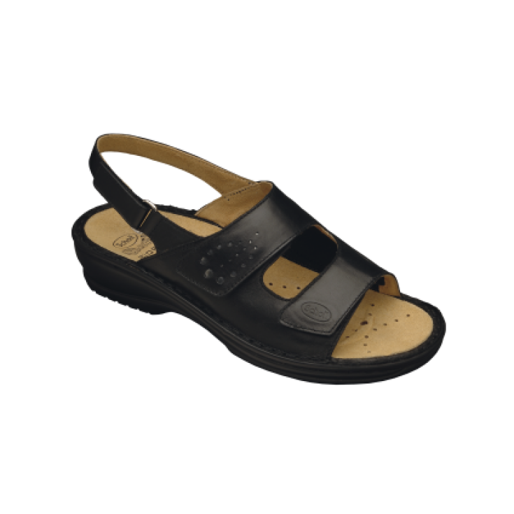 Scholl Savina Bs Leather + Elastic Deer Fabric Black Color Measure 35 Scholl Savina Bs Leather + Elastic Deer Fabric Black Color Measure 35
