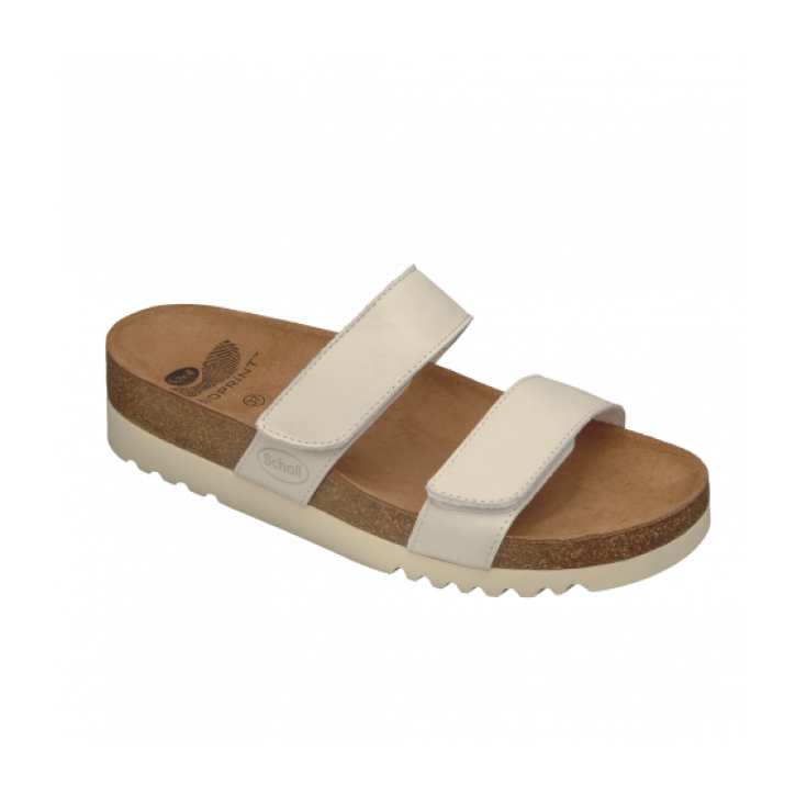 Scholl Lusaka Woman Slipper White Color No. 37