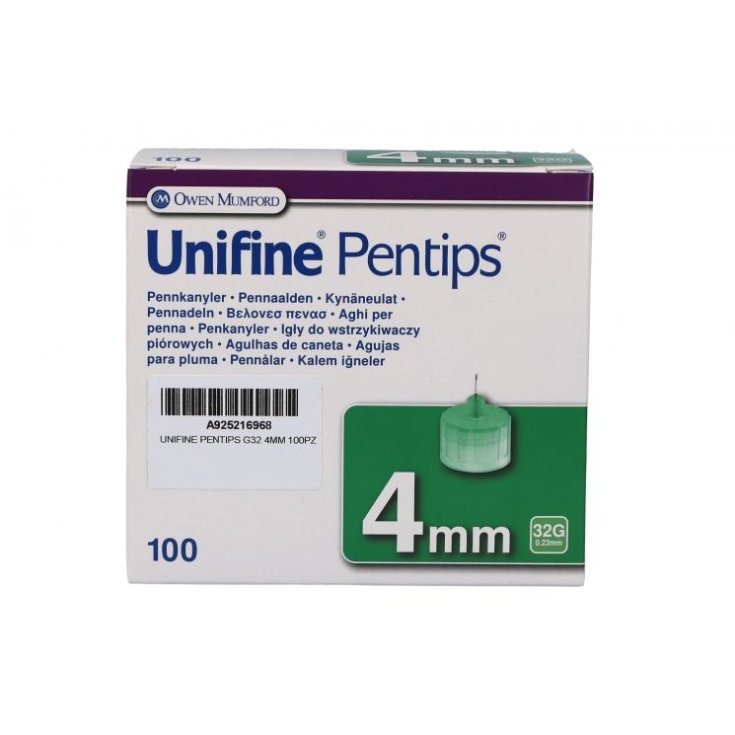 Unifine Pentips Needle G32 4mm 100 Pieces