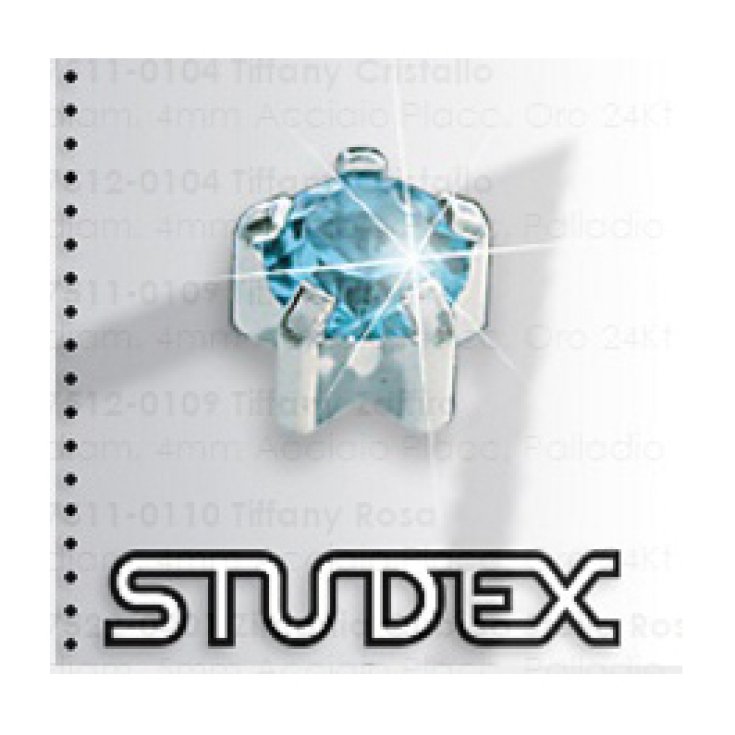 Studex Sistem 75 Tiffany Aquamarine Steel 4mm